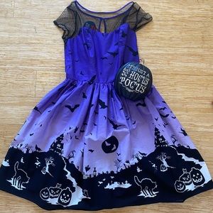 Hell Bunny black cat bat pumpkin dress Halloween